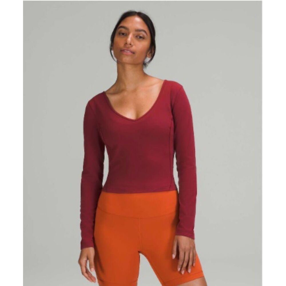 NWT Lululemon Align Long Sleeve Shirt Top Mulled Wine 10